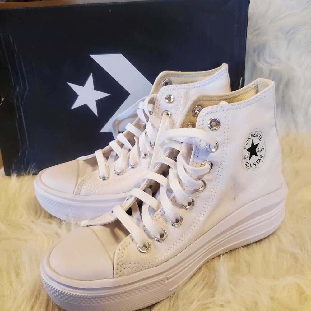 NEW Converse WMNS CTAS MOVE WHITE 568498C Platforms Sneakers